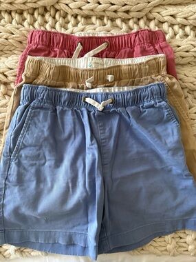 Crewcuts Trio Pull-On Shorts - Blue, Tan, Pink